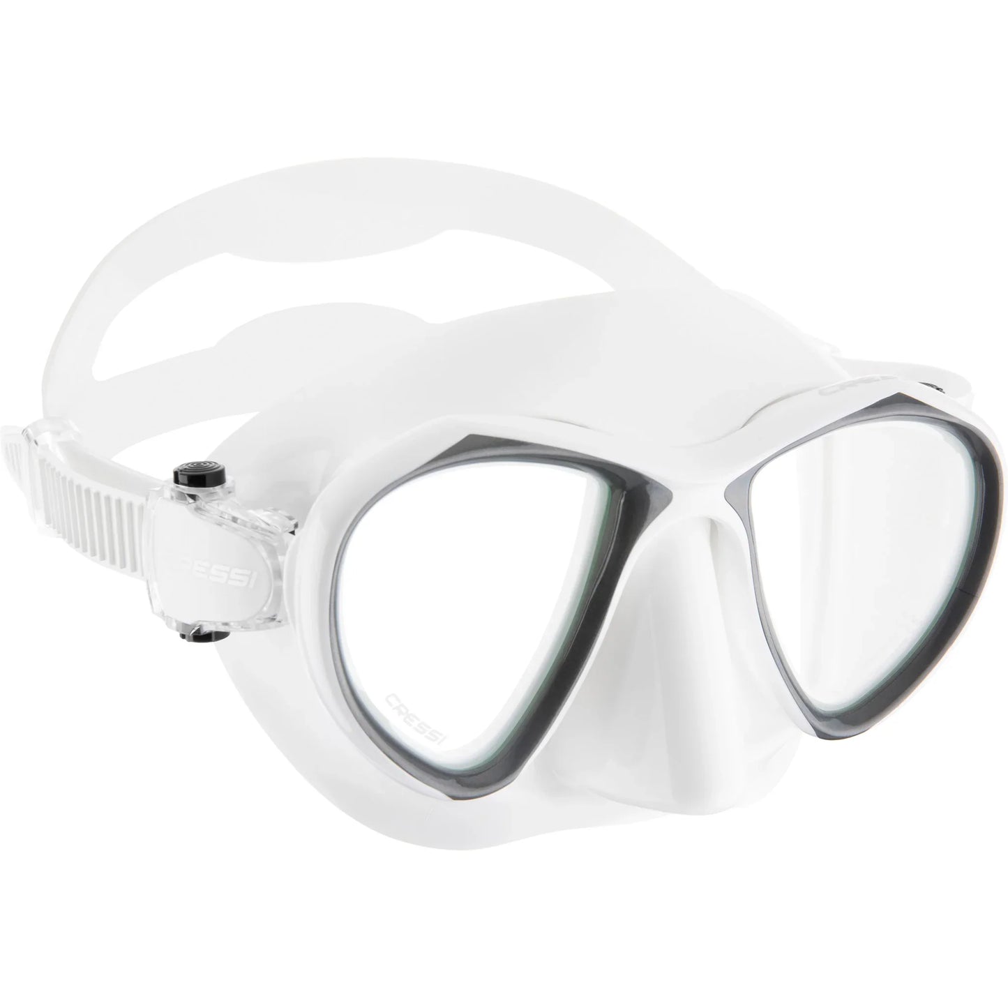 Cressi Metis White Mask w/clear anti-fog lens
