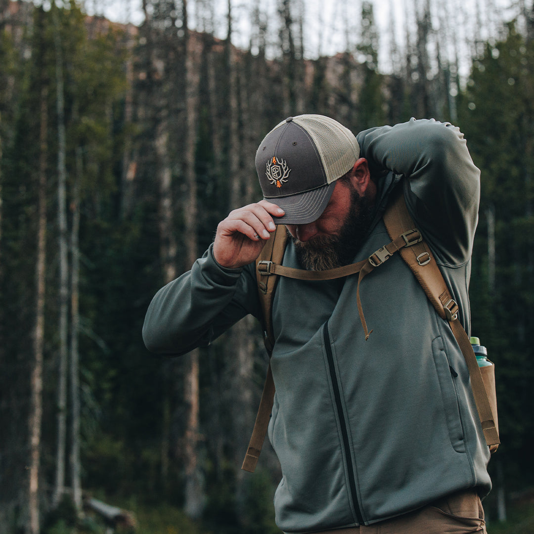 Outdoor Trucker Hat (Brown with Tan Mesh)