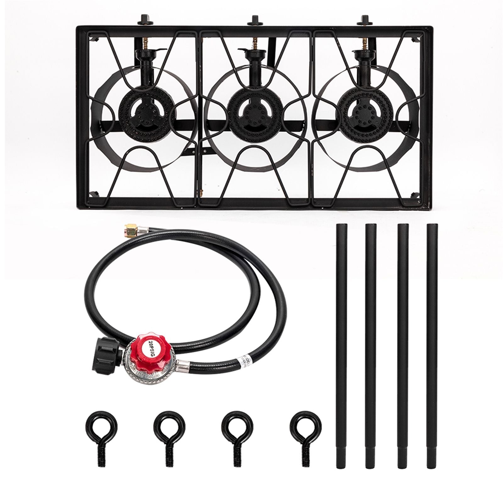 225,000 BTU Outdoor Propane Camp Stove β 3 Burner Cooker