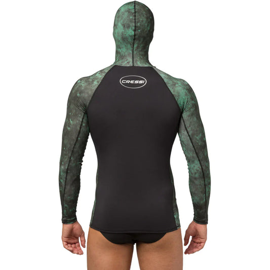 Cressi Cobia Lycra Rash Guard Top - Green Camo