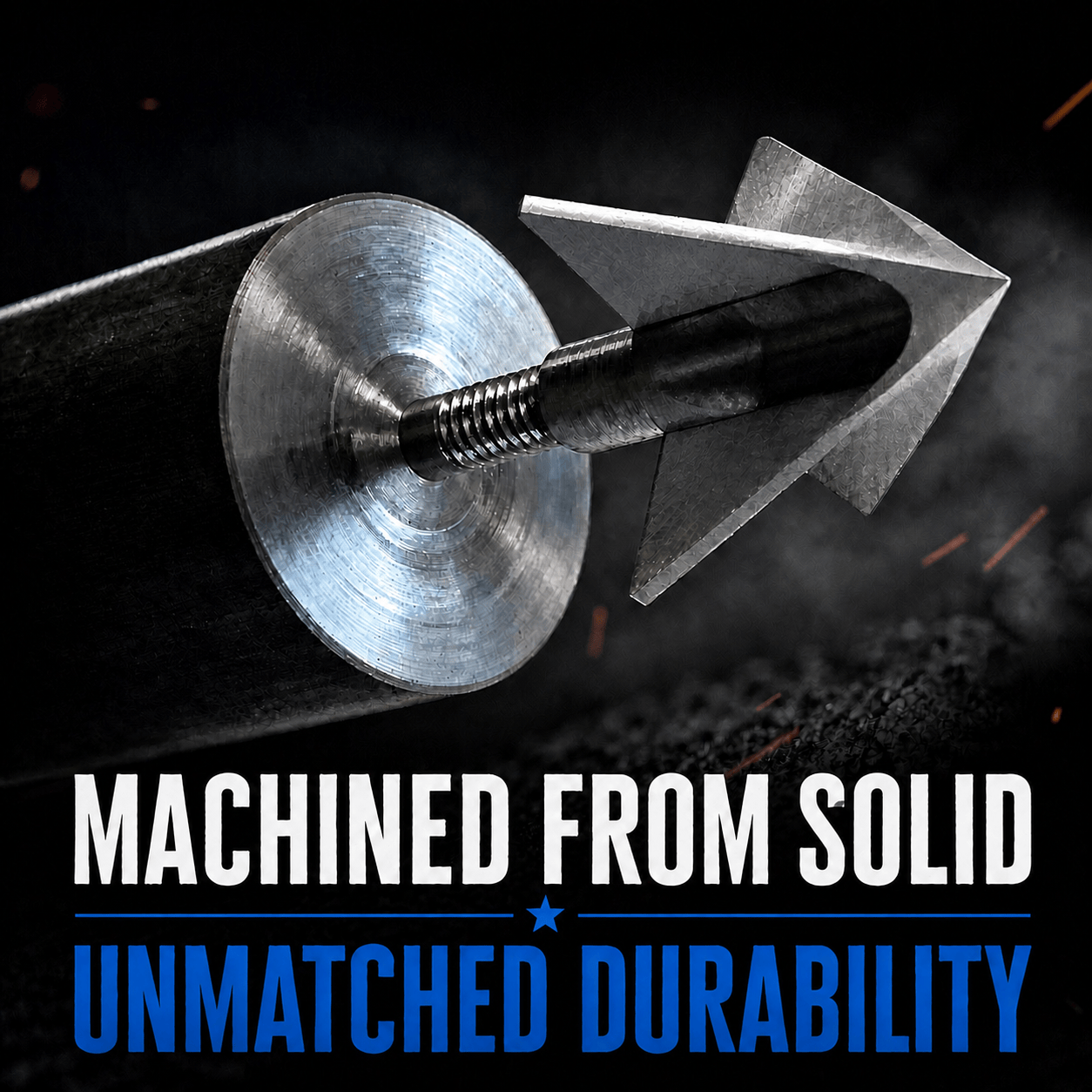 TOTA | 100 grain XL broadhead | 1-3/16-inch solid | fixed blade