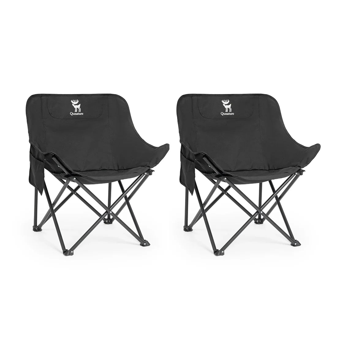 Folding Carbon Steel Camping Chair - Adult &amp; Kids Sizes