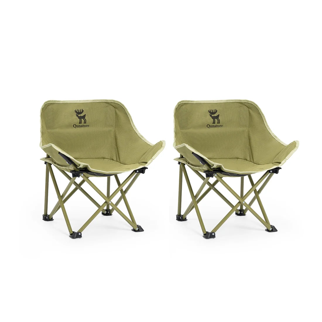 Folding Carbon Steel Camping Chair - Adult &amp; Kids Sizes