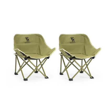 Folding Carbon Steel Camping Chair - Adult &amp; Kids Sizes