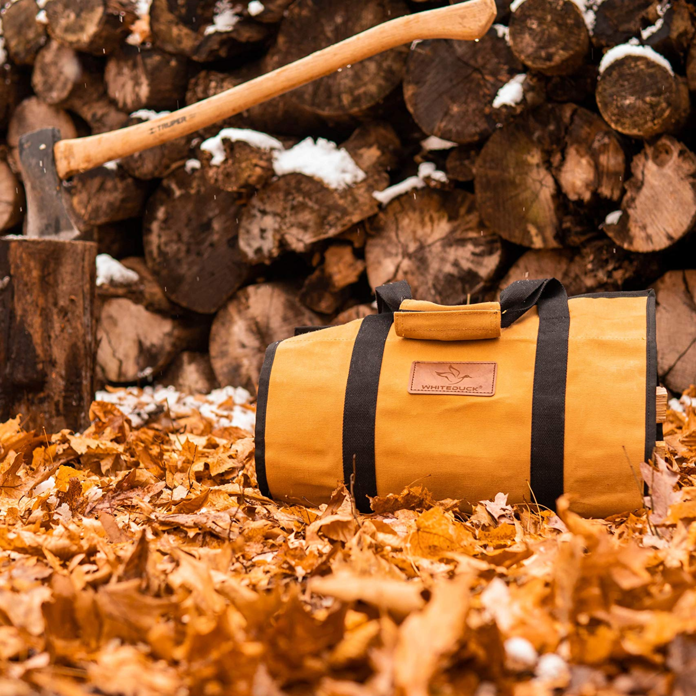 Diamond Shape Canvas Firewood Log Carriers