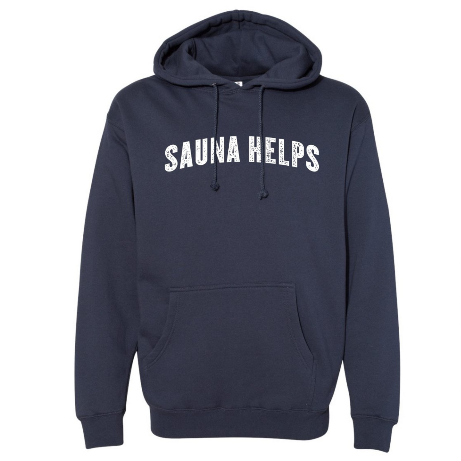 Slate Blue Sauna Helps Hoodie