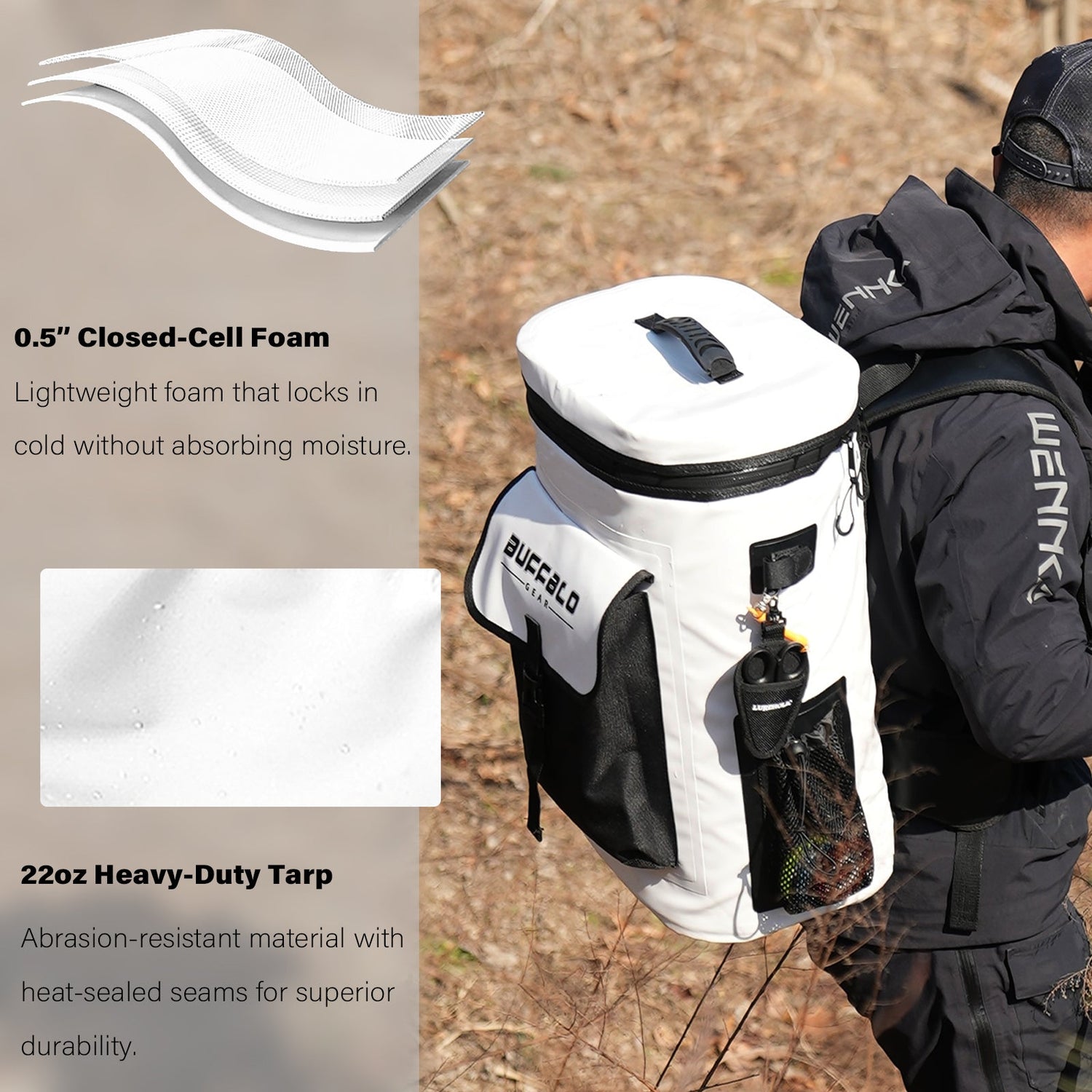 31QT Fish Cooler Backpack, Kill Backpack