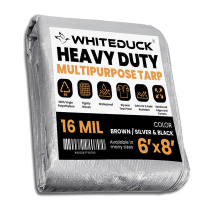 Super Heavy Duty Poly Tarp Cover Thick 16 Mil, 8 oz