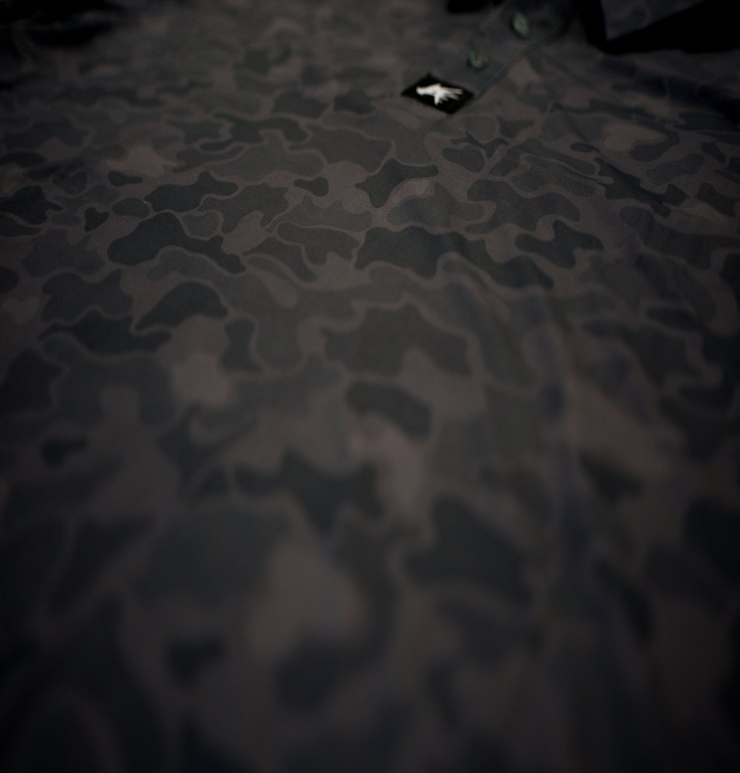 Black Marsh Duck Camo Golf Polo