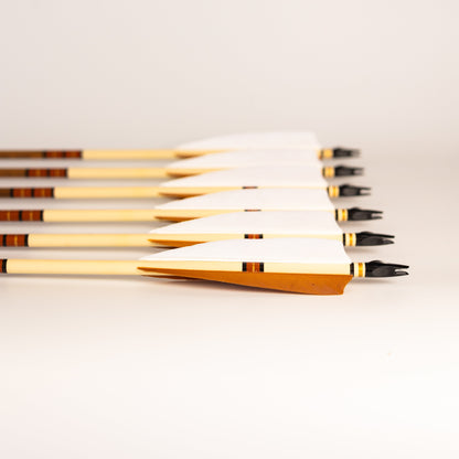Wood Arrows Made in the USA - 6 Pack