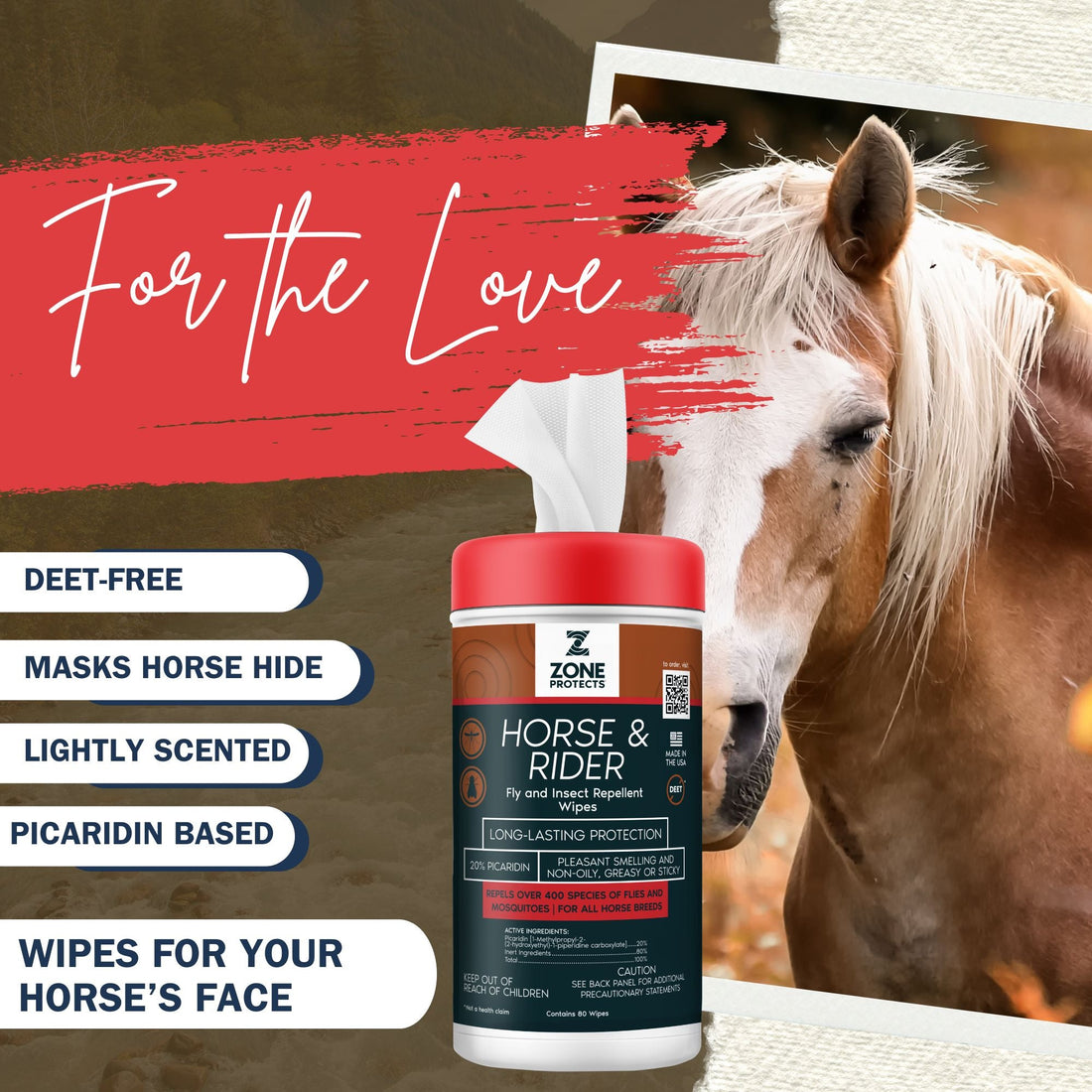Horse &amp; Rider Fly &amp; Insect Repellent Wipes