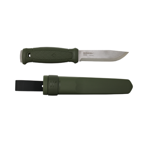 Mora Garberg Stainless Military Green with Simple Poly Sheath 