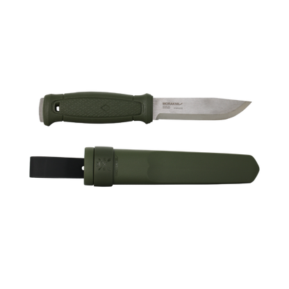 Mora Garberg Stainless Military Green with Simple Poly Sheath 