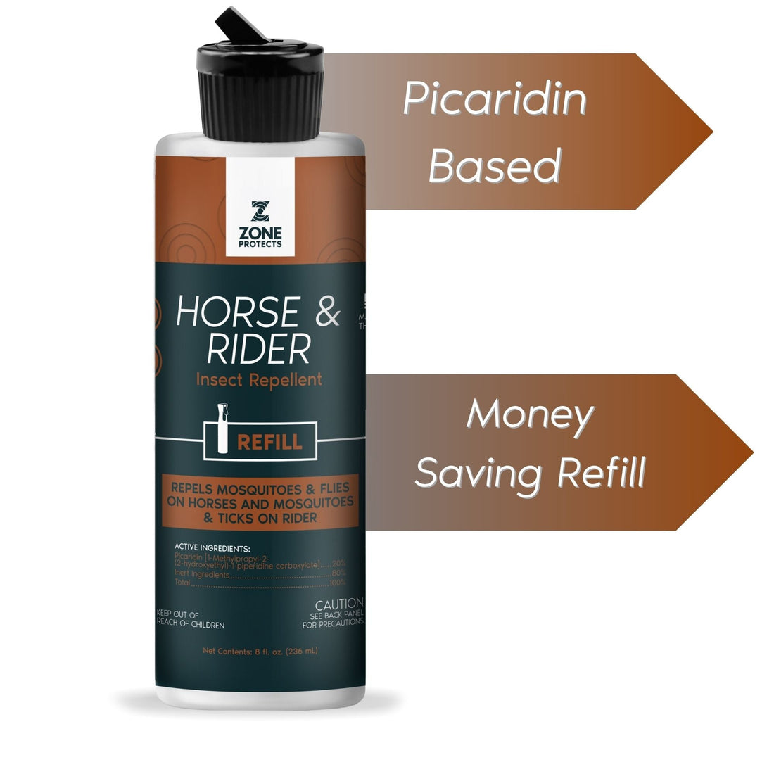 Horse &amp; Rider Fly &amp; Insect Repellent 8oz Refill