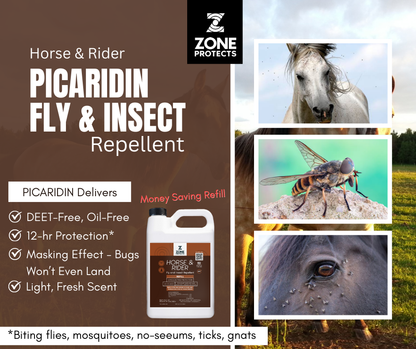 Horse &amp; Rider Fly &amp; Insect Repellent, Gallon Refill
