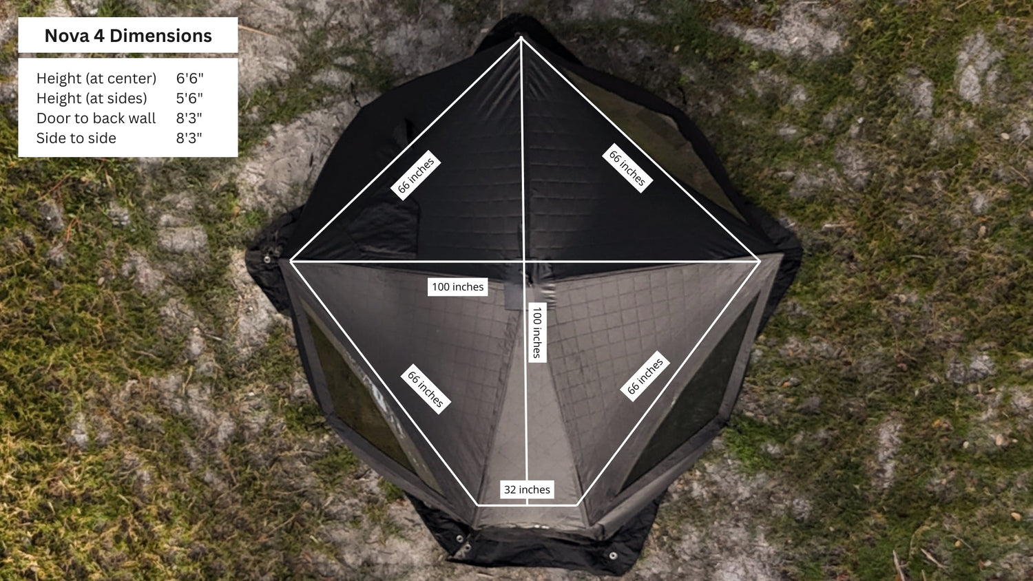 Nova 4 Sauna Tent Premium Package (4-person)