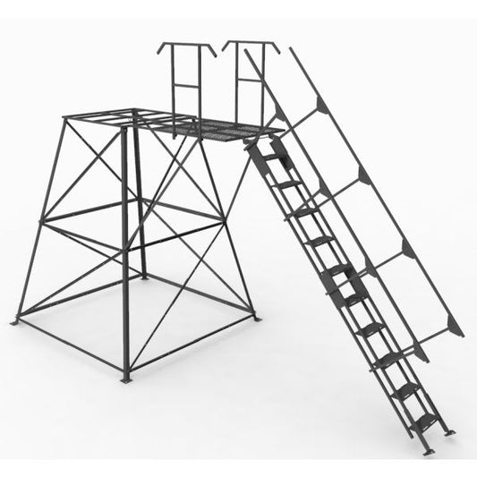10ft Stair - Elevated Deer Blind Stand