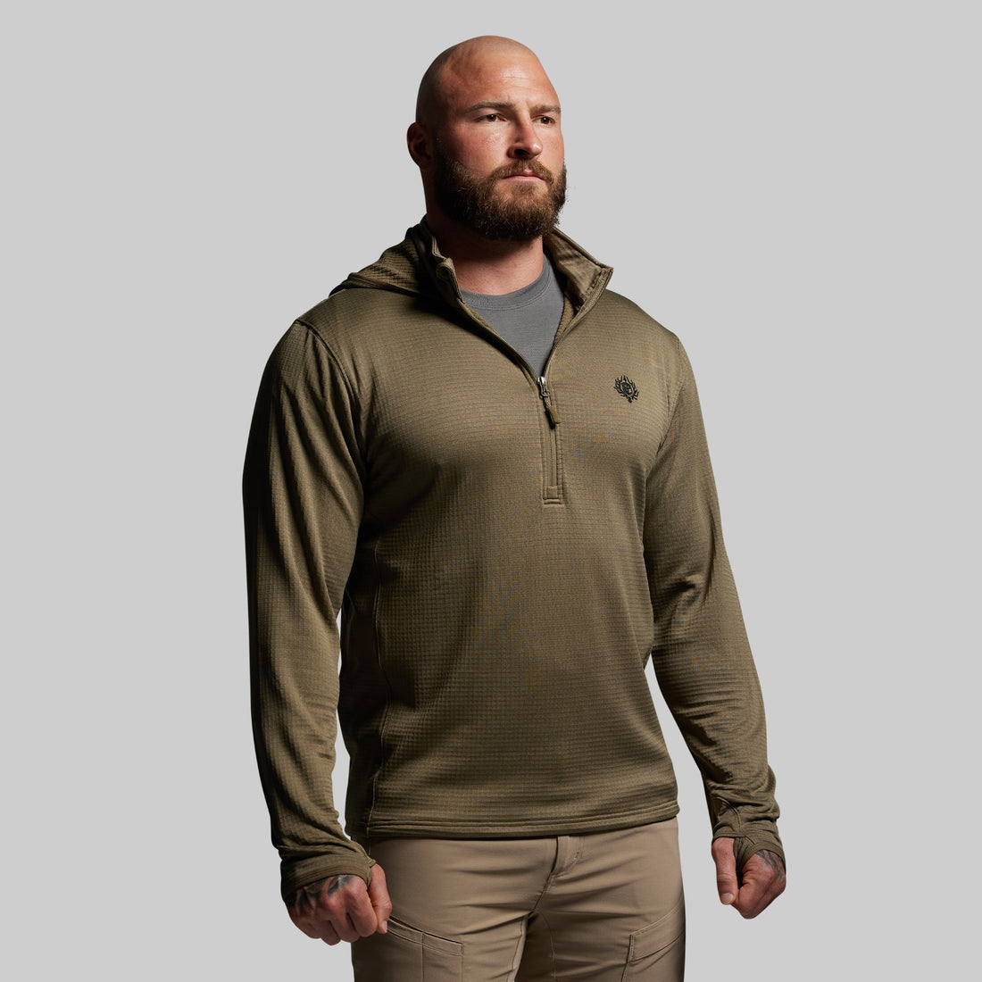 Quiver Half Zip Hoodie 2.0 (OD Green)