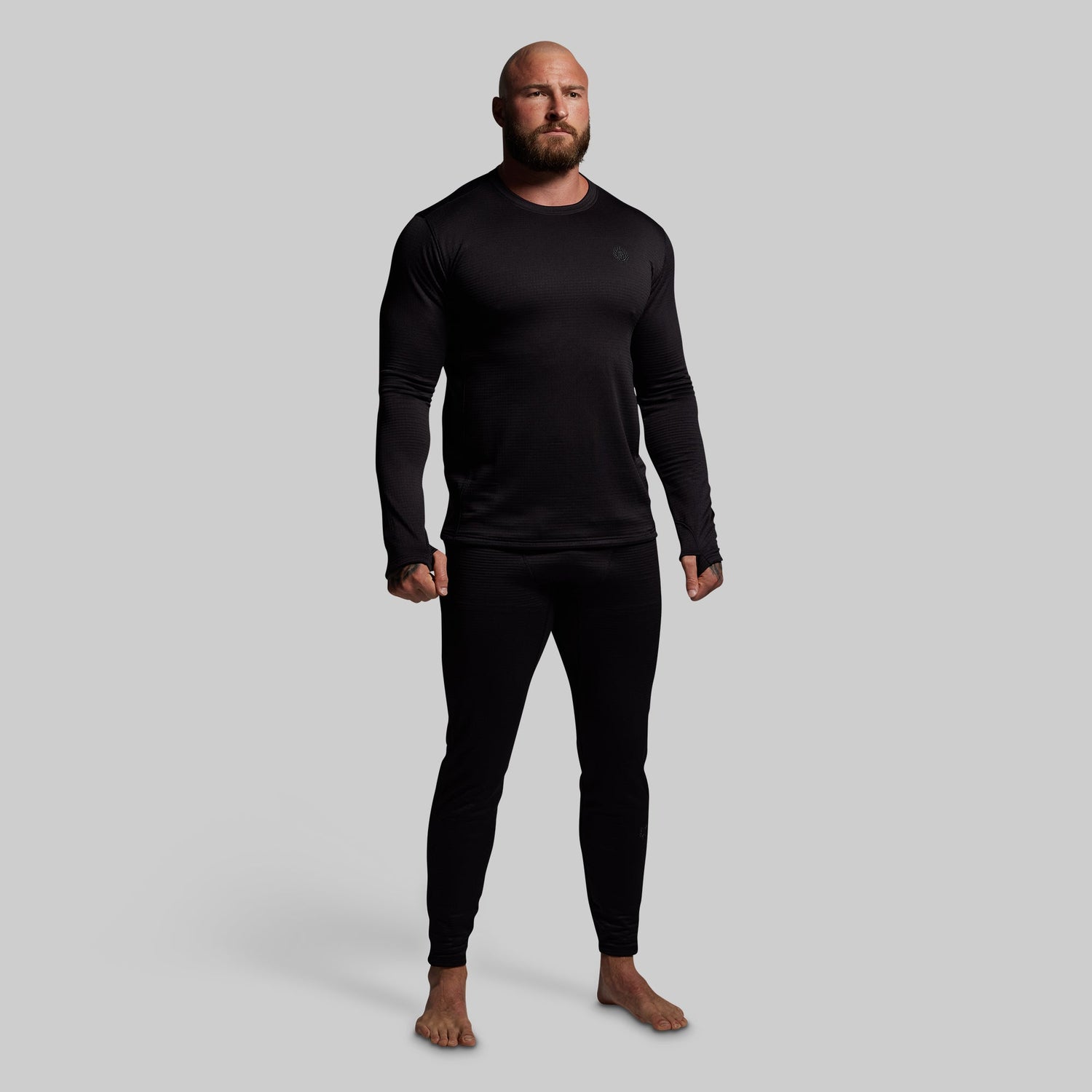 Quiver Grid Fleece Thermal Top (Black)