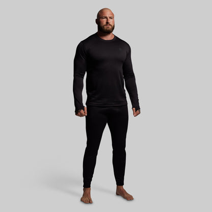 Quiver Grid Fleece Thermal Top (Black)