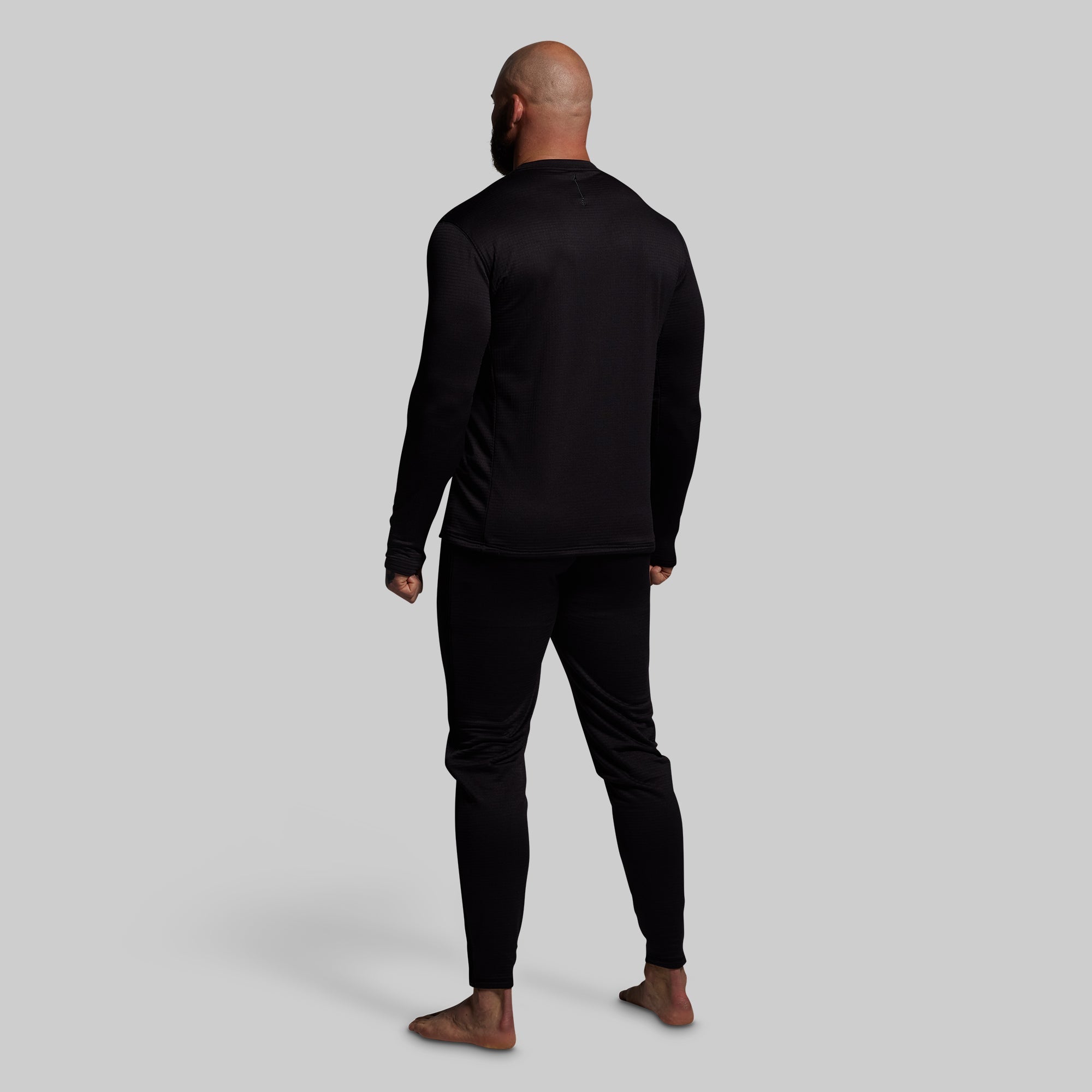 Quiver Grid Fleece Thermal Top (Black)