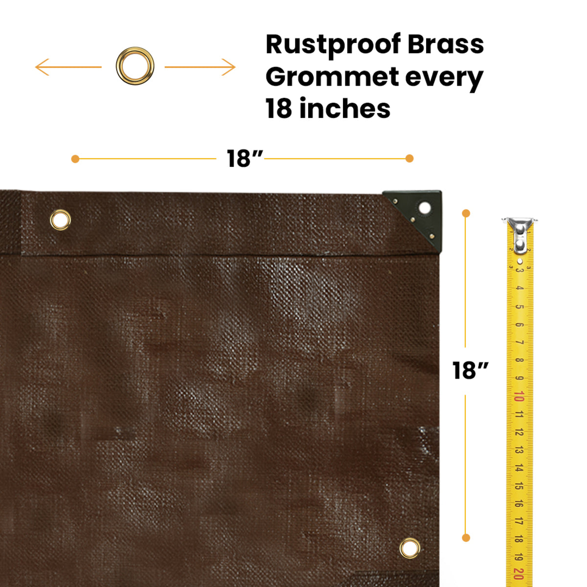 30’ x 30’ Super Heavy Duty Poly Tarp