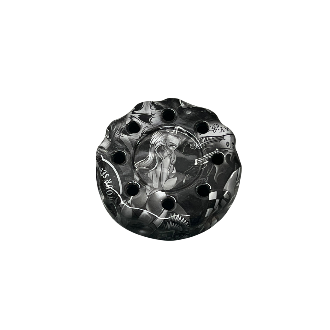 Single Sided Blasted Aluminum Top w/ Lady Bottom Pot Call