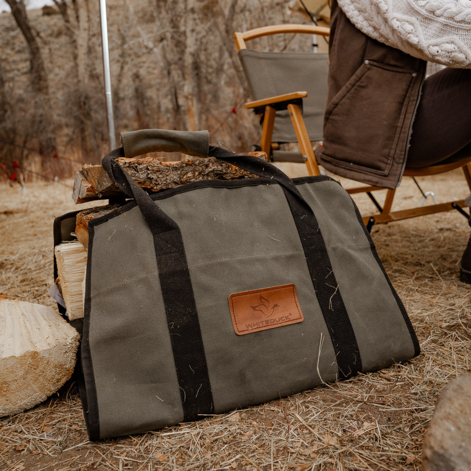 Rectangle Canvas Firewood Log Carriers