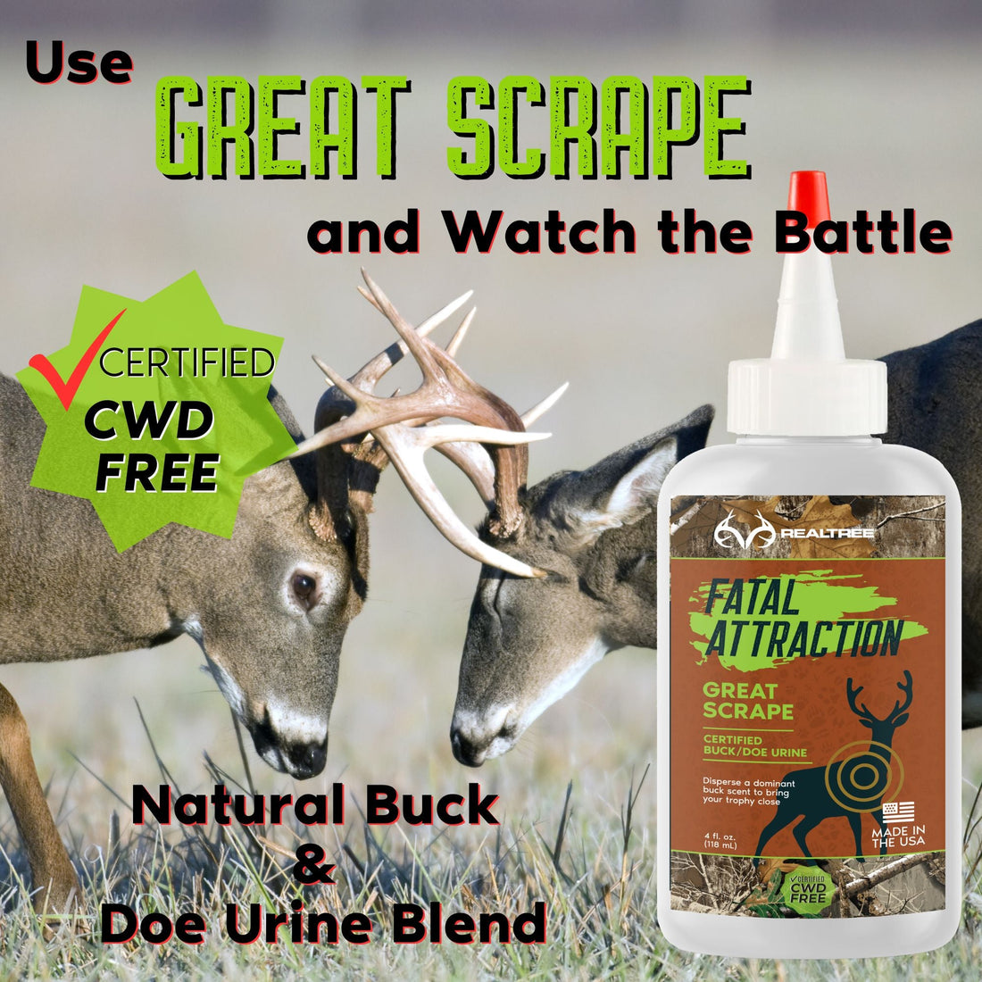 Deer Attractant; Realtree Fatal Attraction Deer Attractant Great Scrape