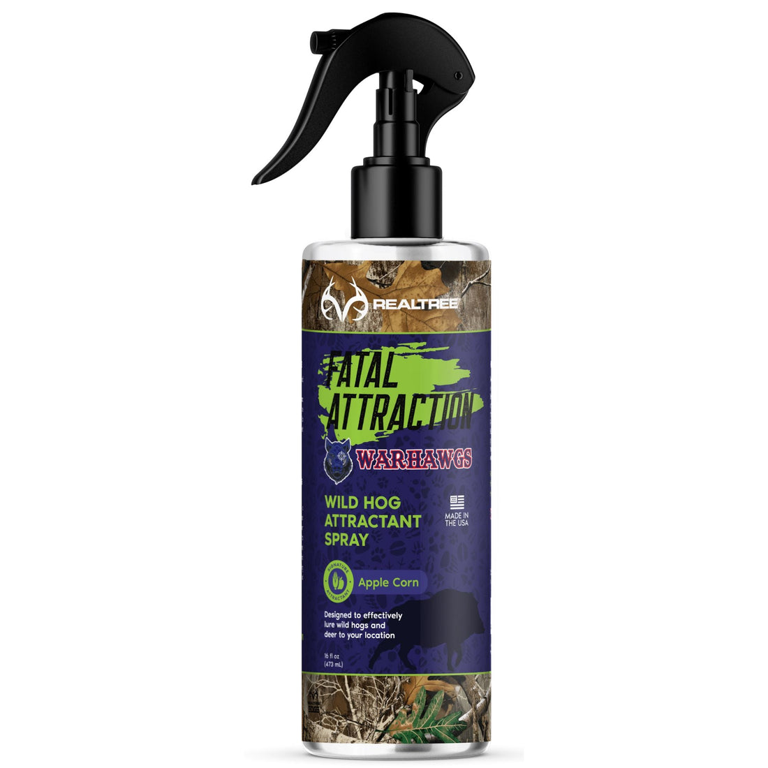 Realtree Fatal Attraction Warhawg Wild Hog Attractant – Apple Corn 16oz