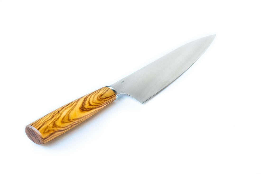 A&amp;C Chef Knife - Olivewood