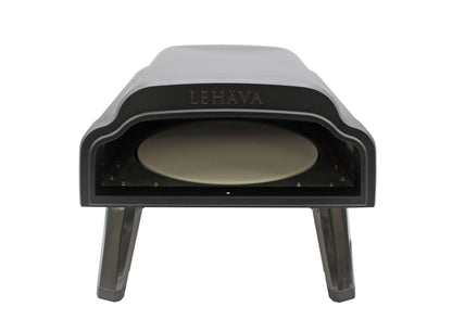 Flame King Outdoor Portable 14-inch Propane Pizza Oven Gas 360 Degree Rotating Stone