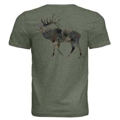 Timber Splash Burst Camo Elk T-Shirt