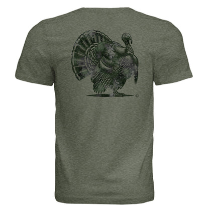 Verdant Splash Burst Camo Turkey T-Shirt