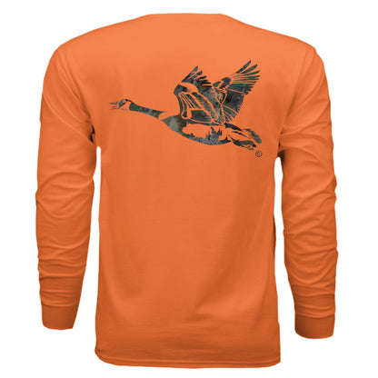 Timber Splash Burst Camo Goose Long Sleeve T-Shirt