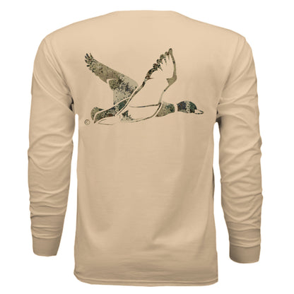 Upland Splash Burst Camo Duck Long Sleeve T-Shirt