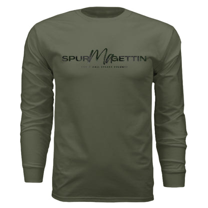 Verdant Splash Burst Camo Turkey Long Sleeve T-Shirt