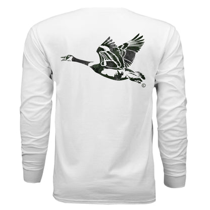Verdant Splash Burst Goose Long Sleeve T-Shirt