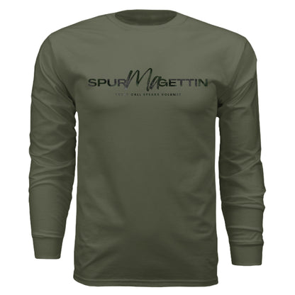 Verdant Splash Burst Goose Long Sleeve T-Shirt