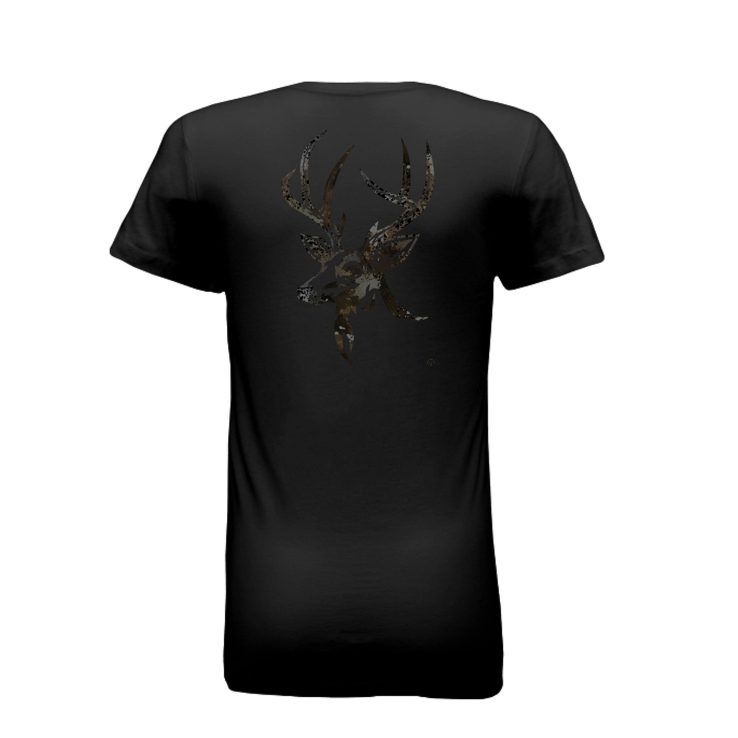 Women’s Harvest Splash Burst Camo Buck T-Shirt