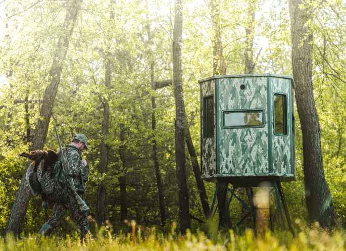 Orion 68VT - Modular Archery Deer Hunting Blind with Tinted Windows