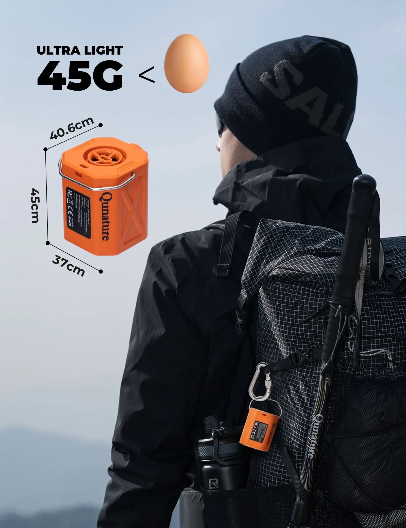 4.2 kPa Mini Air Pump with 800 mAh Battery &amp; LED