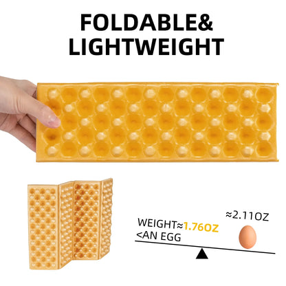 Folding Seat Pad Mat with Foam for Hiking &amp; Camping,  Lightweight &amp; Portable