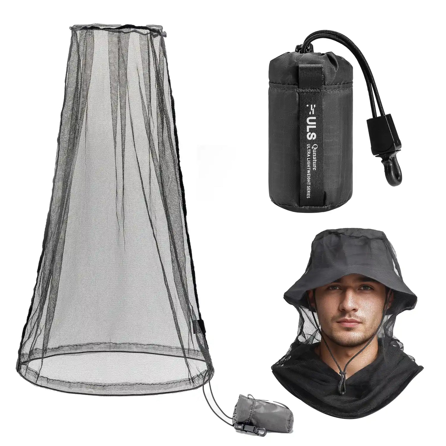 Mosquito Head Net Mesh for Hiking &amp; Outdoors