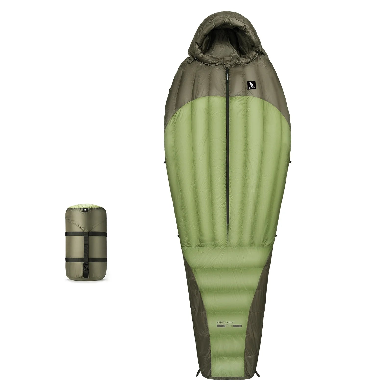 650 Fill Power Mummy Mixed Down Waterproof Sleeping Bag for Backpacking &amp; Camping Hiking 23F