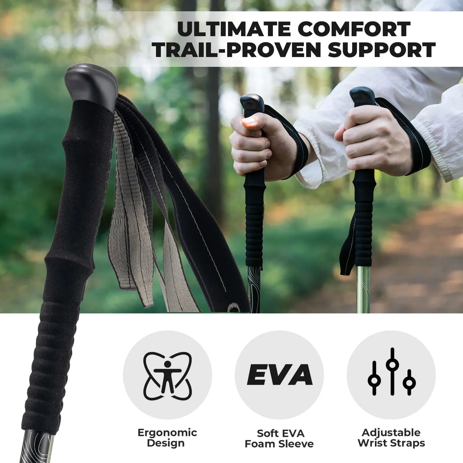 Ultra-Light 3-Section Trekking Pole