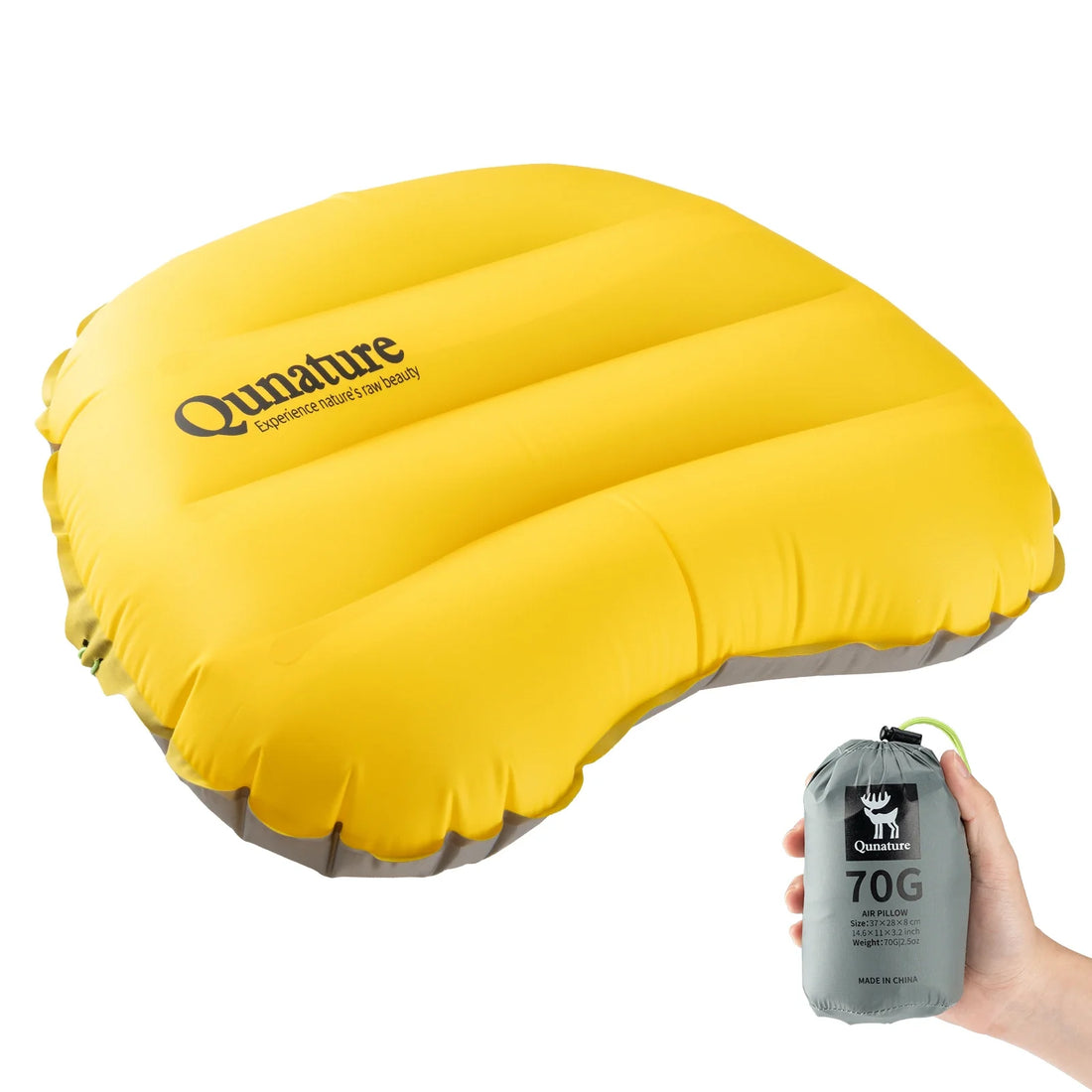 Ultralight Inflatable Camping Pillow for Neck Lumbar Support &amp; Hiking Sleeping