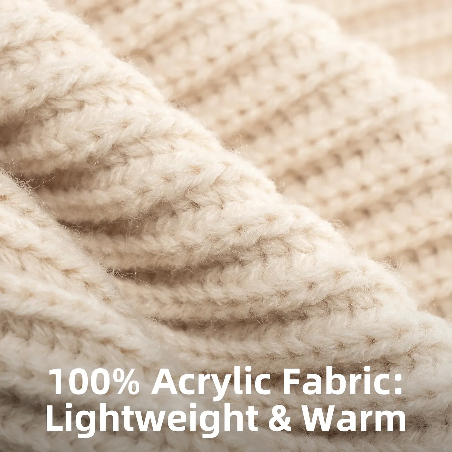 Warm Full-Ear Knitted Beanie
