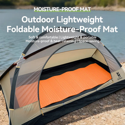 Ultralight Folding Sleeping Pad Waterproof R-Value 1.8 for Camping &amp; Hiking