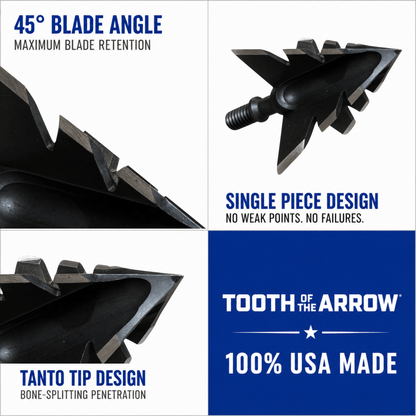 TOTA | 100 Grain Broadhead |Small Game and Turkey | Fixed Blade